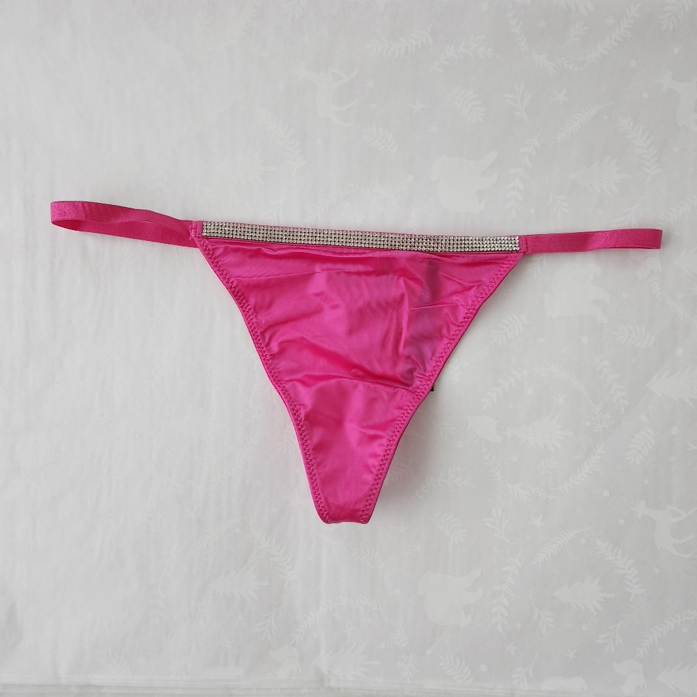 💕🔥NWT Victoria's secret Very Sexy Shine V-string panties hot pink